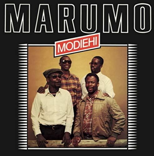 "Album cover with four men posing, 'MARUMO' and 'MODIEHI' text on black background."