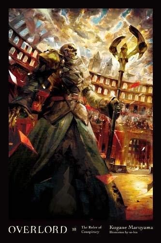 Cover art for "Overlord, Vol. 10" featuring a skeletal figure in armor.