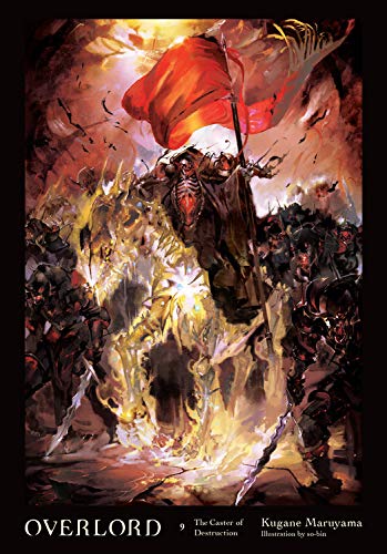 Fantasy illustration of a cloaked figure raising a red flag over an army.