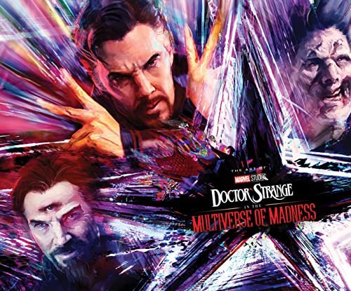 Doctor Strange and other characters amidst swirling, colorful, chaotic energy.