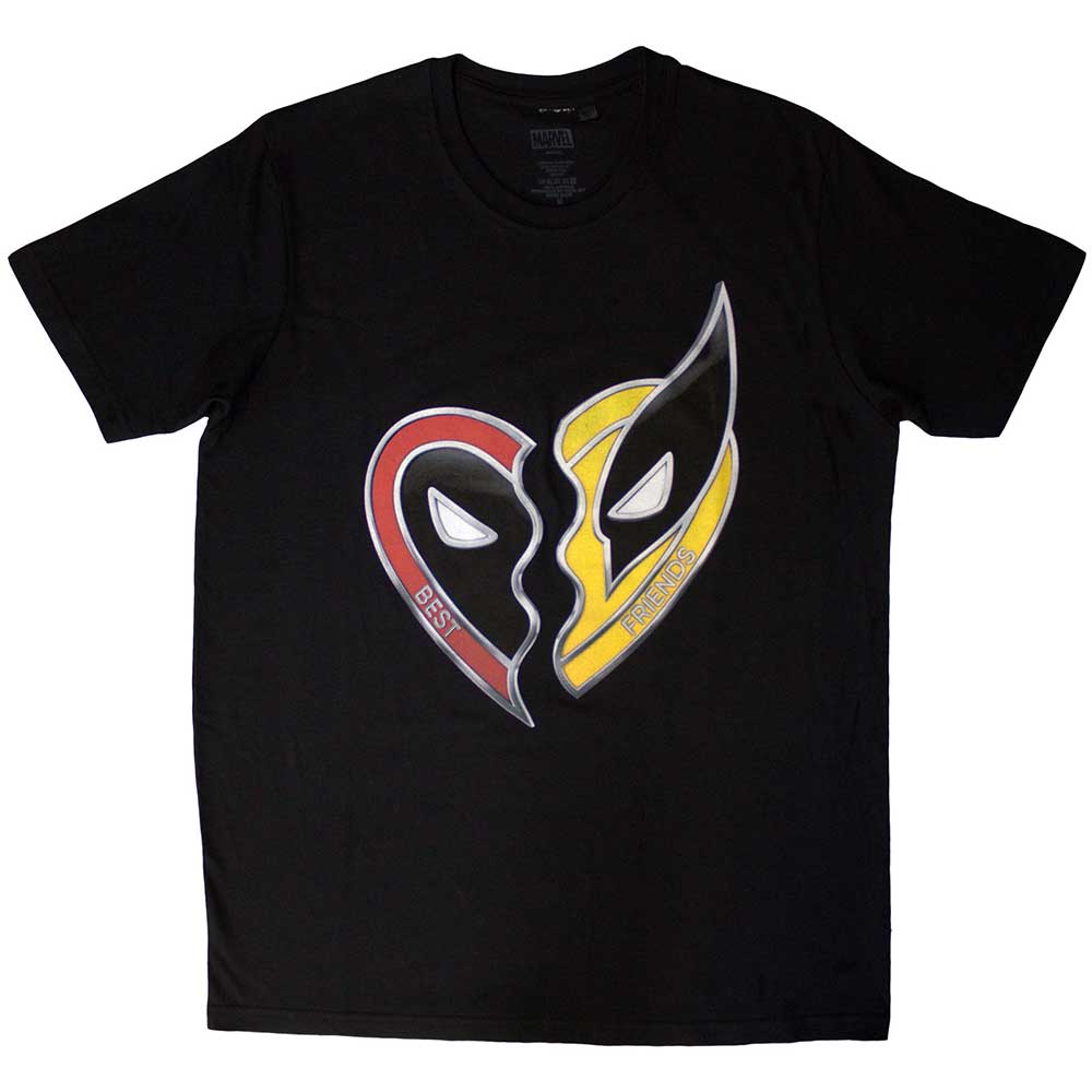 Deadpool character graphic on a small, unisex Marvel Comics t-shirt.