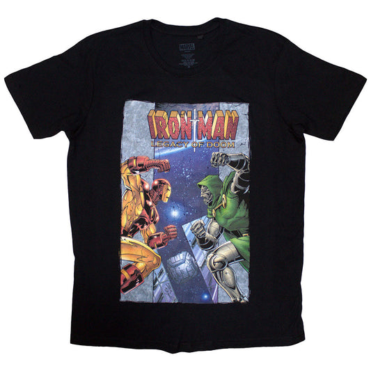 Marvel t-shirt, XX-Large, featuring Iron Man battling Doctor Doom artwork.
