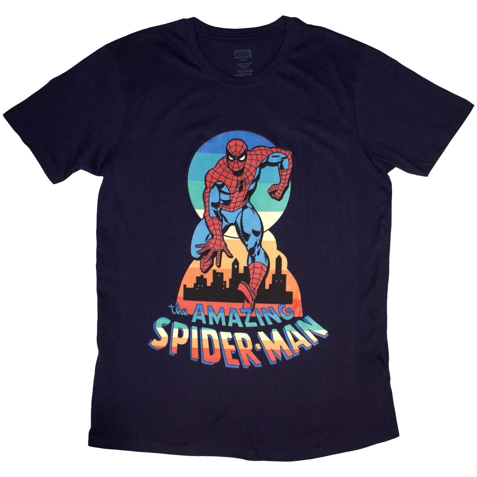 Black t-shirt with red Spider-Man keyhole design, size XX-Large.