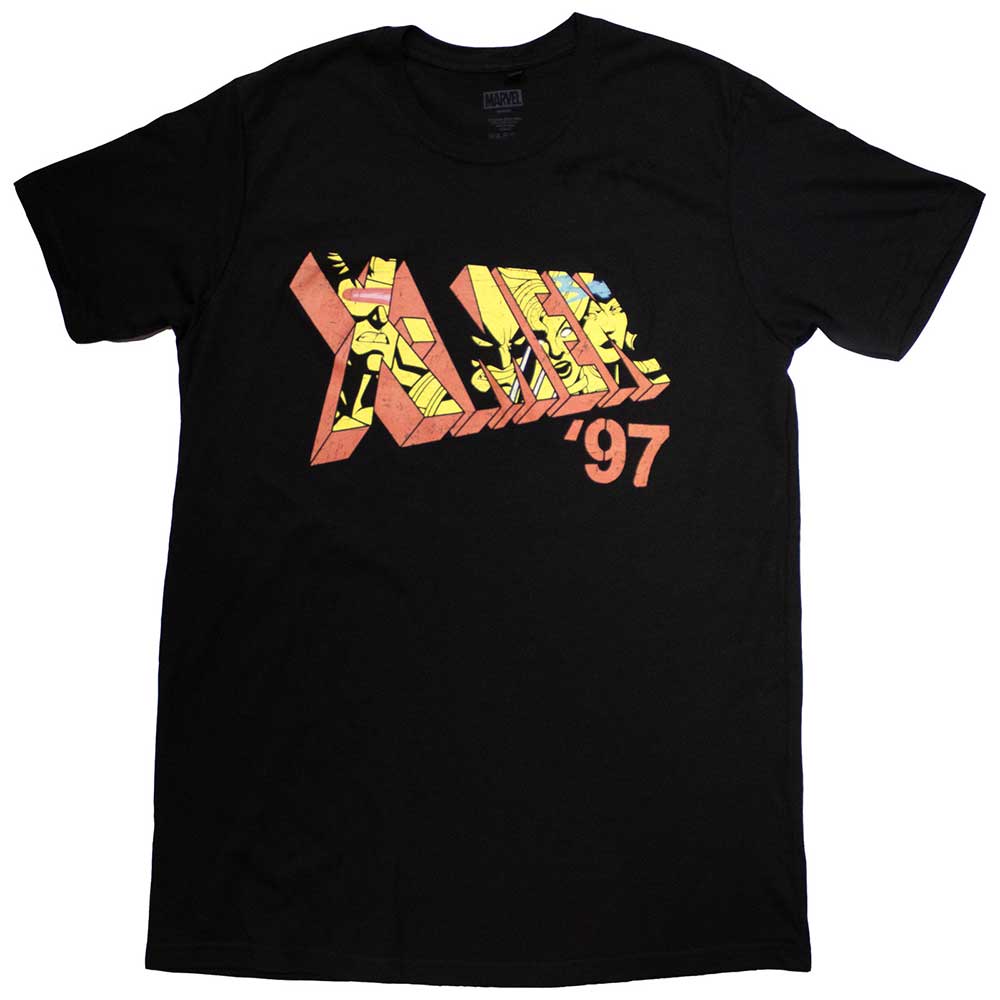 Medium, unisex t-shirt with the colorful X-Men '97 animated series logo.