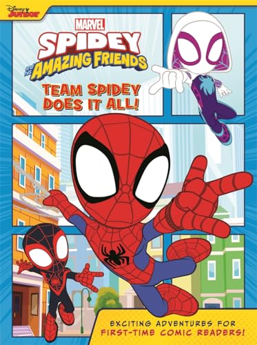 Cartoon cover of Spidey and his Amazing Friends comic book.