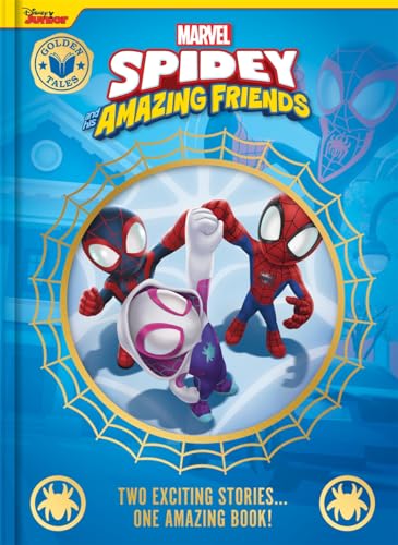 Book cover featuring Spidey, Ghost-Spider, and Miles Morales in a web design.
