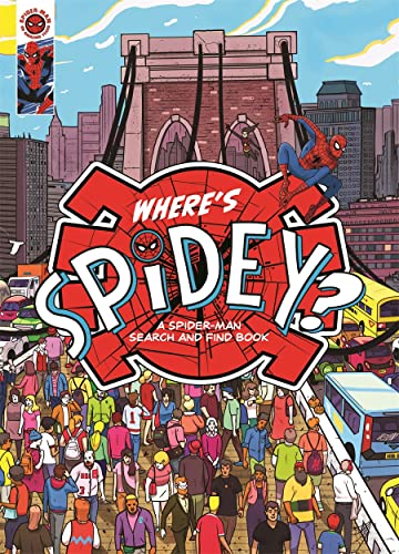 Spider-Man search and find book cover with a busy city scene.