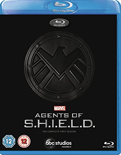 Blu-ray cover for Marvel's Agents of S.H.I.E.L.D. Season 1 with a black S.H.I.E.