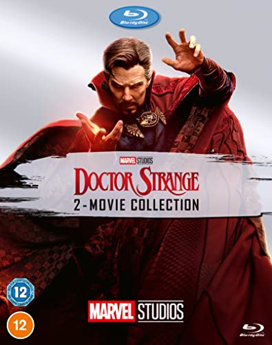 Doctor Strange Blu-ray cover featuring the character in a red cloak.
