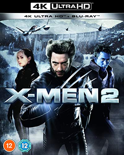 X-Men 2 Blu-ray cover featuring Wolverine, Mystique, and Nightcrawler.
