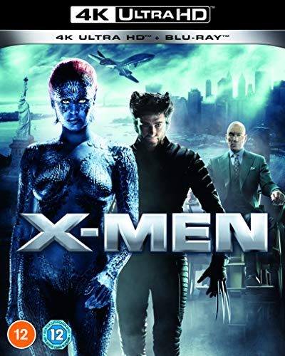 X-Men 4K UHD Blu-ray cover featuring Mystique, Wolverine, and Magneto.