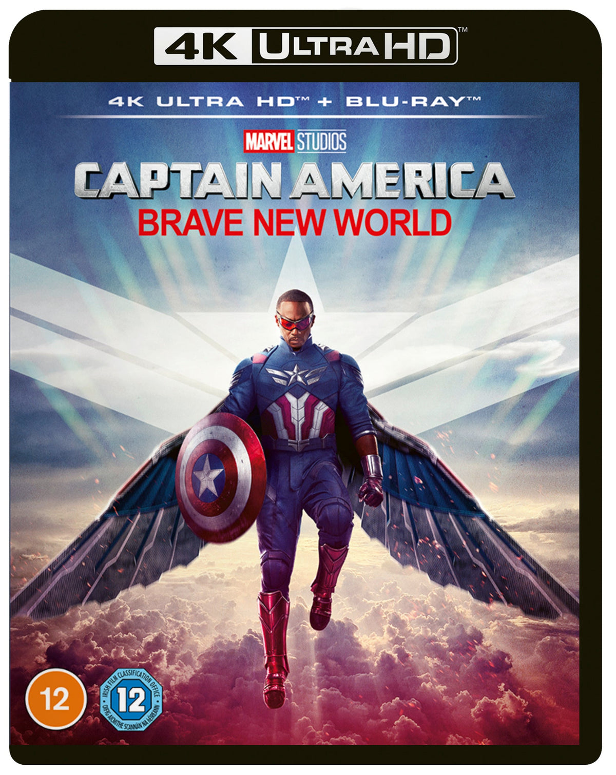Captain America: Brave New World UHD Blu-ray cover featuring Sam Wilson.