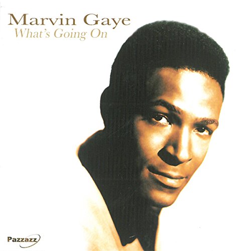 Marvin Gaye album cover, “What’s Going On”, portrait of the artist.