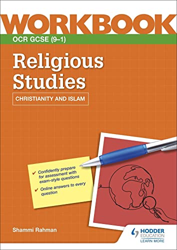 Orange workbook cover for OCR GCSE Religious Studies: Christianity and Islam.