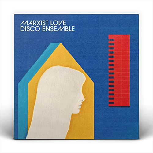 CD cover: profile of a woman framed by geometric shapes, blue background.