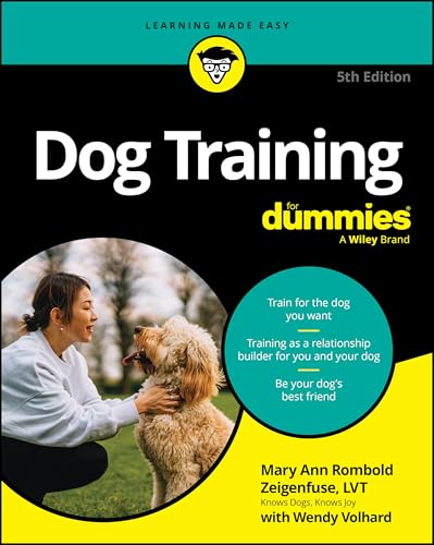 Book cover: "Dog Training For Dummies," featuring a woman and poodle.