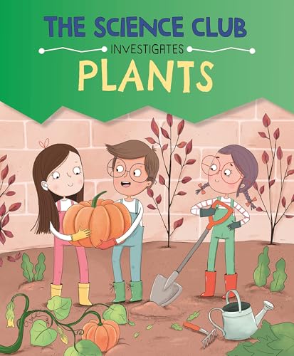 Book cover: Three children with pumpkins and gardening tools.