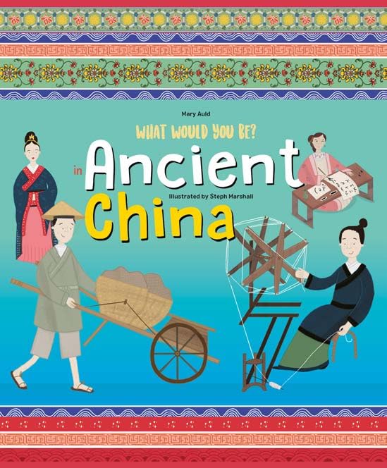 Book cover depicting people and scenes from Ancient China.
