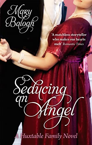 Book cover: couple in Regency-era attire, title "Seducing an Angel.