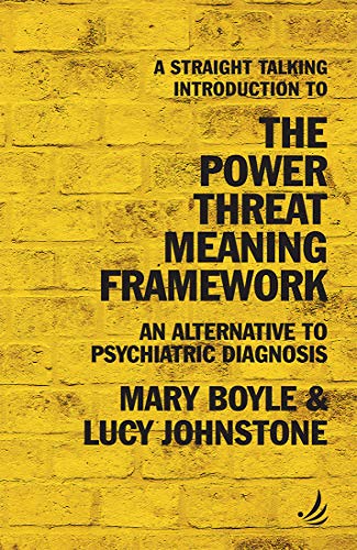 Yellow brick wall background with bold black text: "The Power Threat Meaning Framework.