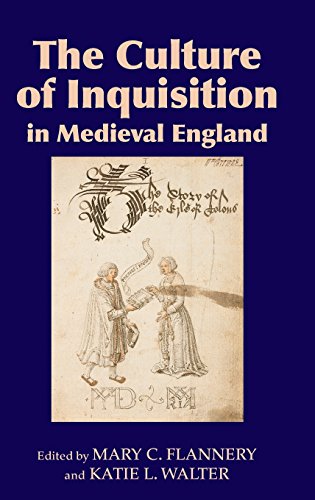 Book cover: "The Culture of Inquisition in Medieval England" with medieval illustration.