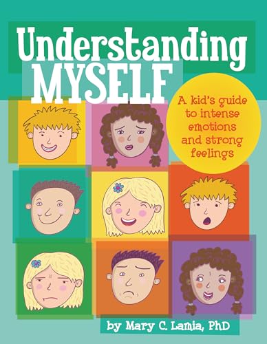 Book cover with cartoon children expressing various emotions.