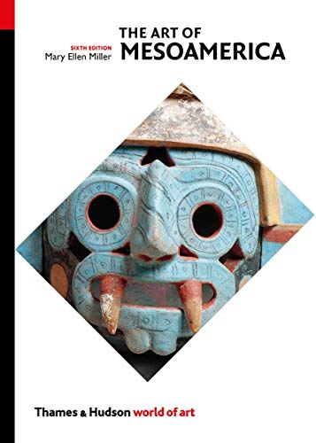 Book cover featuring a blue Mesoamerican mask with large fangs centered in a diamond.