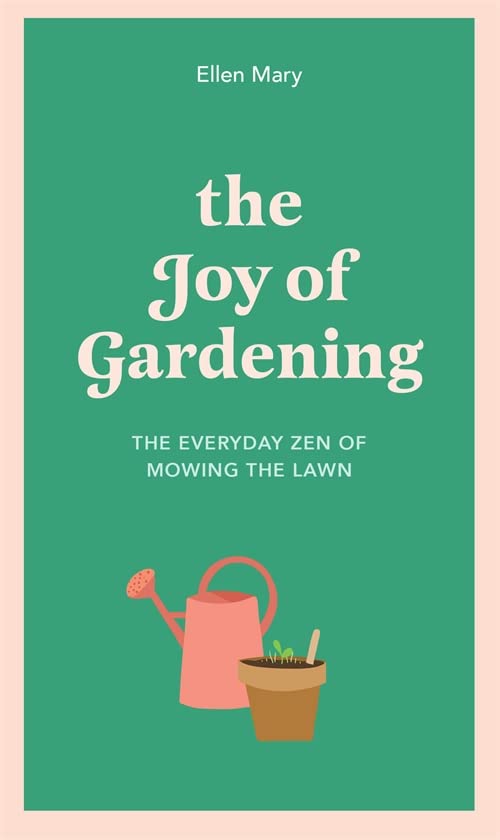 Book cover with title, watering can, and small plant illustration.