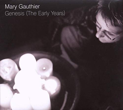 CD cover for Mary Gauthier’s “Genesis” featuring a woman and candles.