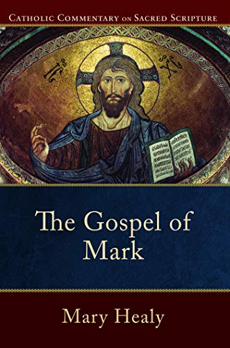 Book cover: “The Gospel of Mark” with a mosaic-style image of Jesus.