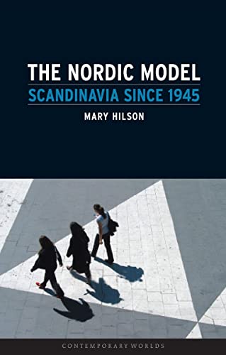 Book cover with title text over three people walking on a geometric patterned pavement.