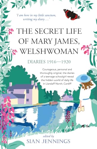 Book cover featuring a girl by a canal, floral borders, and a butterfly.
