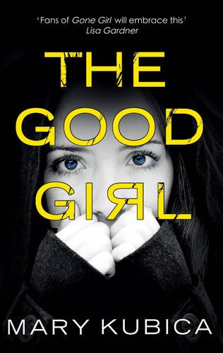 Book cover featuring a black and white close-up of a woman with blue eyes.