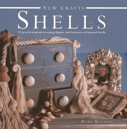 Book cover titled New Crafts Shells featuring a shell-decorated chest and picture frame.