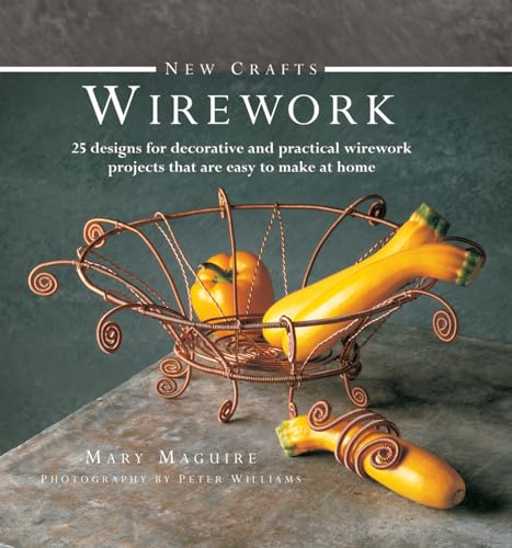 Book cover featuring a wire basket with gourds, titled "New Crafts: Wirework".