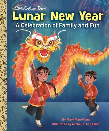 Children holding a vibrant red and yellow dragon for Lunar New Year.
