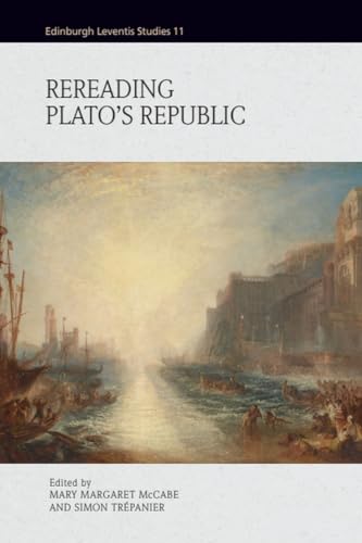 Book cover for “Rereading Plato’s Republic” with a harbor scene.