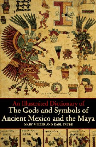 Book cover featuring colorful illustrations of ancient Mexican and Mayan deities.