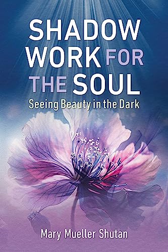 Book cover with title, a flower, and dark blue to purple gradient.