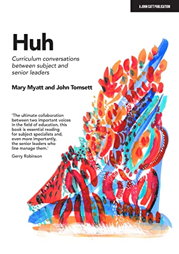 Book cover: "Huh" with abstract watercolor bird illustration.