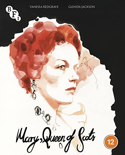 Blu-ray cover featuring a painted portrait of Vanessa Redgrave as Mary Queen of Scots.