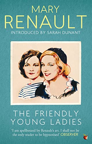 Book cover: two young women in a vintage painting, teal background.