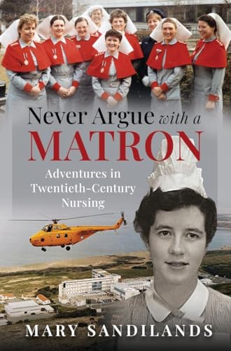 Book cover: nurses in uniform, helicopter, and portrait of a woman.
