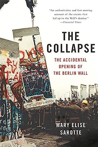 Book cover: graffiti-covered Berlin Wall fragment with celebrating crowds below.