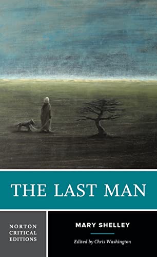 Book cover: lone figure and dog in a desolate landscape.