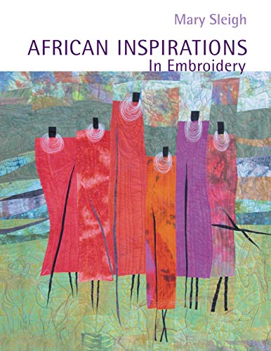 Book cover with colorful, stylized embroidered figures on a green background.