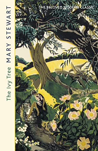 Book cover art showing a person sitting by a stream under a large tree.