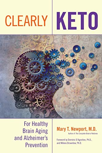 Book cover: "Clearly Keto" with a gear-filled silhouette of a human head.