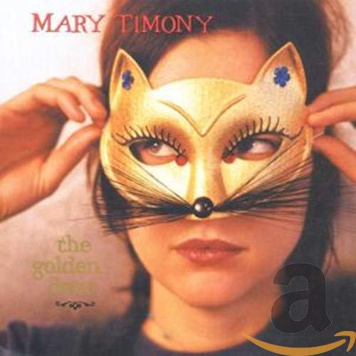 CD cover: Mary Timony holding a golden cat mask over her face.