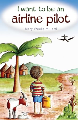 Book cover: boy looking up at a plane over a tropical landscape.